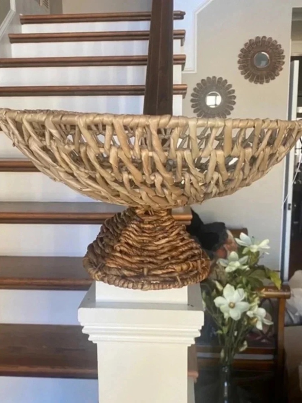 Anthropologie Wicker Fruit Bowl - Picture 4 of 4